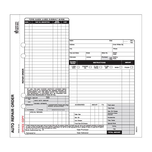 Automotive Forms