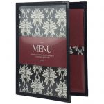 8.5”x 5.5” Crossover Menu Cover with Rings