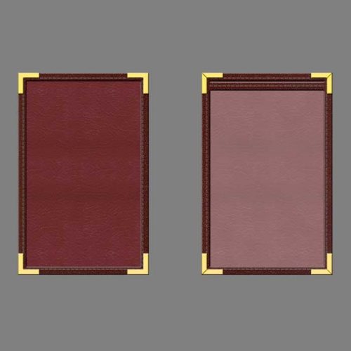1 panel / 1 view 8.5" x5.5" Contemporary Menu