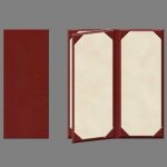 turned-edge-menu cover-28.5" x 5.5" | 4 panel / 4 view | Plaza Style