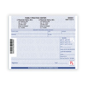 Printed Prescription Pads for a Medical Facility in Florida