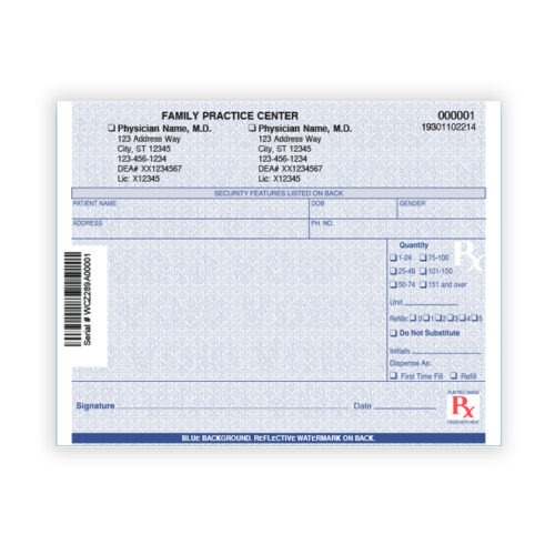 Prescription Pads in California, Florida, New Jersey, and Massachusetts