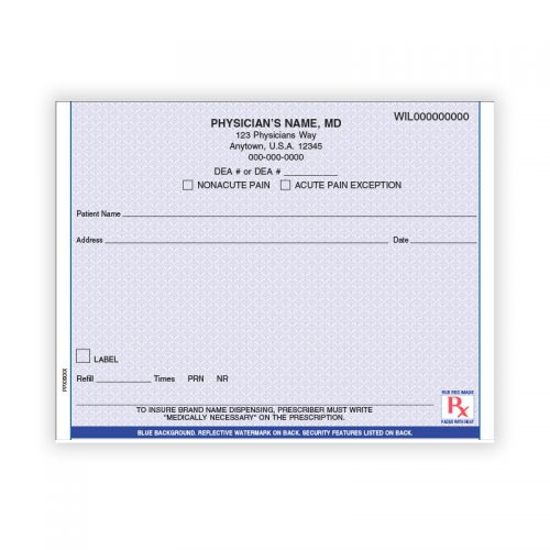 Order Prescription Pads in California, Florida, and New Jersey