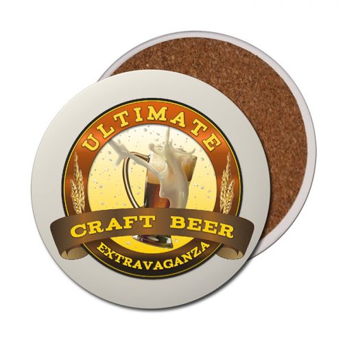 4.25" Round Natural Stone Coaster