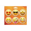 6 Pack of 1.75" Buttons Mounted on Full Color Card