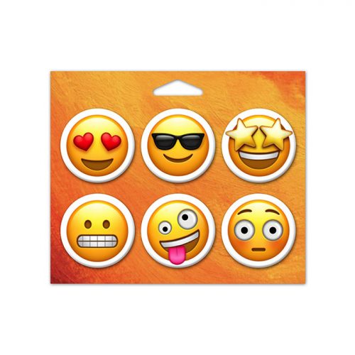 6 Pack of 1.75" Buttons Mounted on Full Color Card