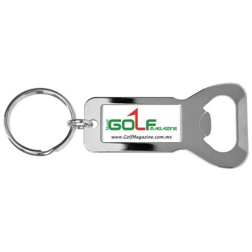 Printed Silver-Tone Metal Bottle Opener