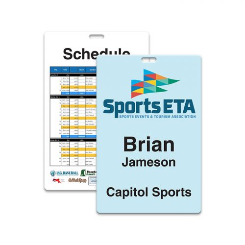 Full Color Value Priced Event Badge (5.5" x 3.625")