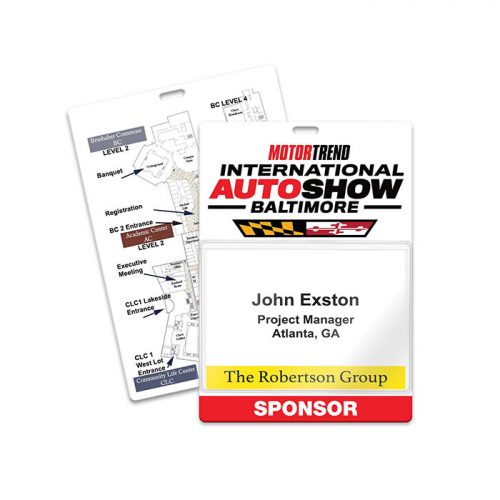 Deluxe Full Color Value Priced Event Badge (6.00" x 4.25")
