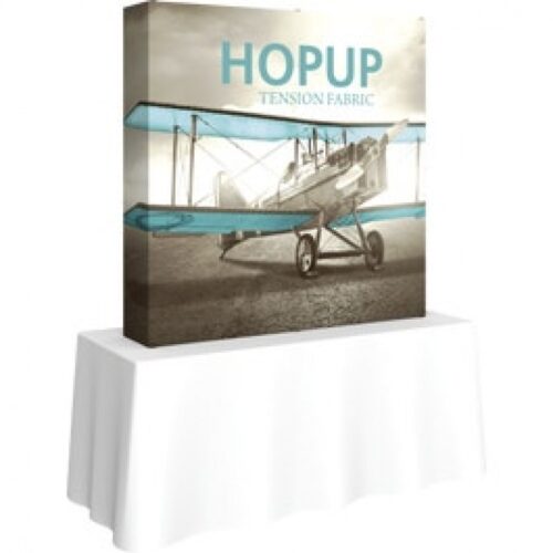 Hopup 5x5ft Tabletop Tension Fabric Display, Straight Frame