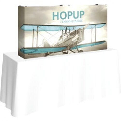 Hopup 5ft Tabletop Tension Fabric Display, Straight Frame