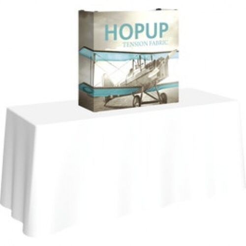 Hopup 2.5ft Tabletop Tension Fabric Display, Straight Frame