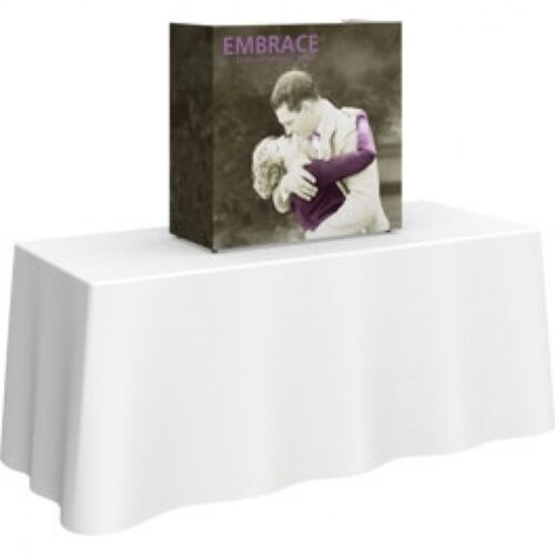 Embrace 2.5ft Square Tabletop Push-Fit Tension Fabric Display