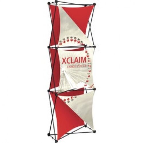Xclaim 2.5ft Fabric Pop Up Display Banner 04, 6 Custom Graphics