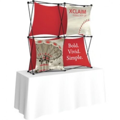Xclaim 5x5ft Tabletop Pop Up Display Banner 01, 4 Graphics