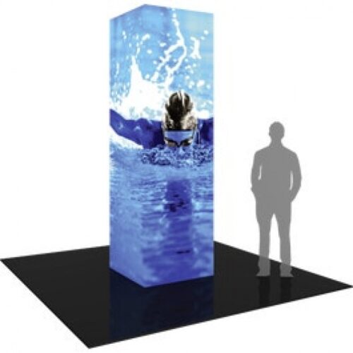 Formulate Backlit Four Sided Tower 02 Tension Fabric Structure