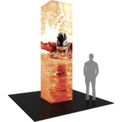 Formulate Backlit Four Sided Tower 01 Tension Fabric Structure