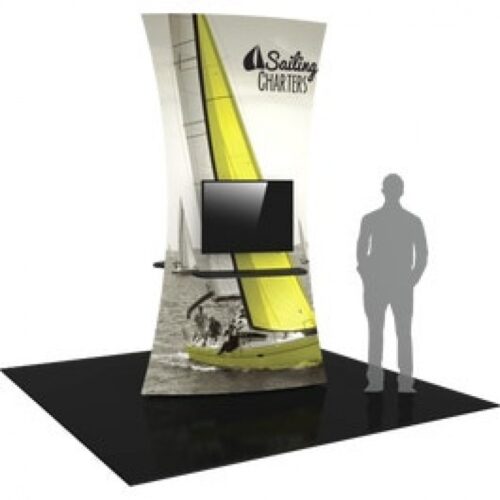 Formulate 10ft Tower 02 Tension Fabric Structure w/2 Display Counters