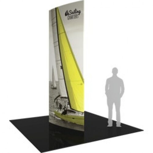 Formulate 12ft Shield Tower 03 Tension Fabric Structure, 3 Sided