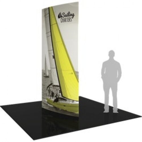 Formulate 10ft Shield Tower 02 Tension Fabric Structure, 3 Sided
