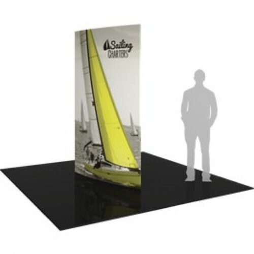 Formulate 8ft Shield Tower 01 Tension Fabric Structure, 3 Sided