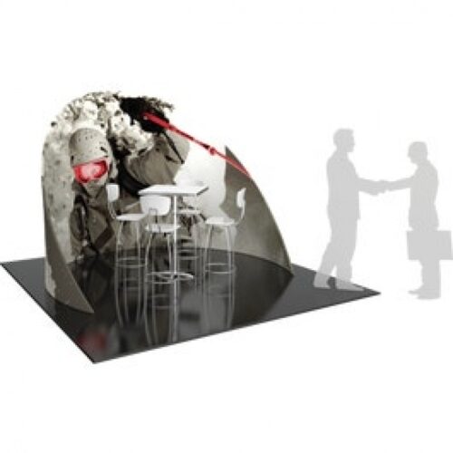 Formulate Chip Shaped Wall 02 Tension Fabric Structure