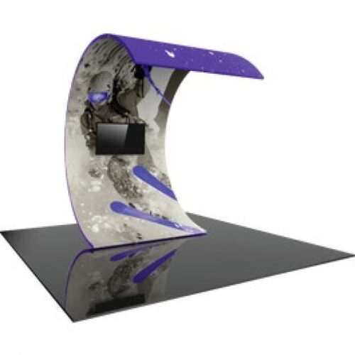 Formulate 8x11ft Surf Wall Fabric Structure w/Monitor Mount