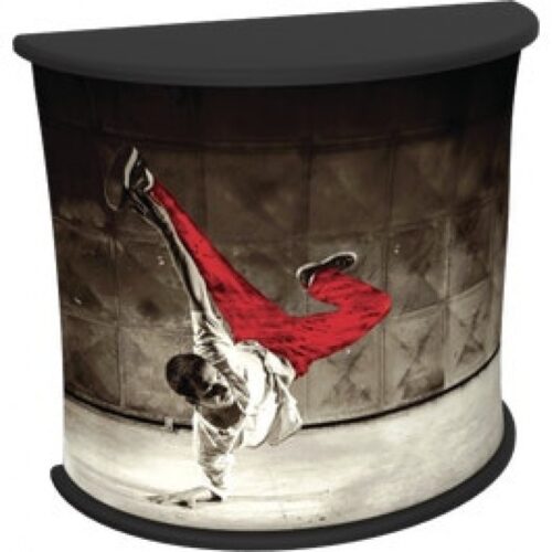 Formulate 3.5ft Tension Fabric Half Moon Counter