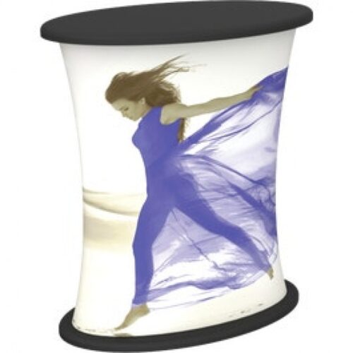 Formulate 2.5ft Tension Fabric Pillar Counter