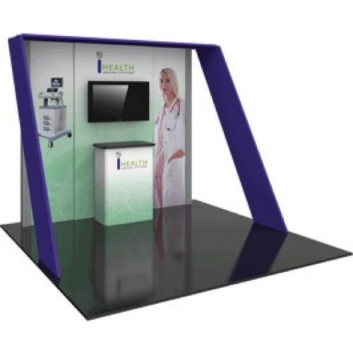 Hybrid Pro 07 10x10 3 Panel Modular Display w/Monitor Mount