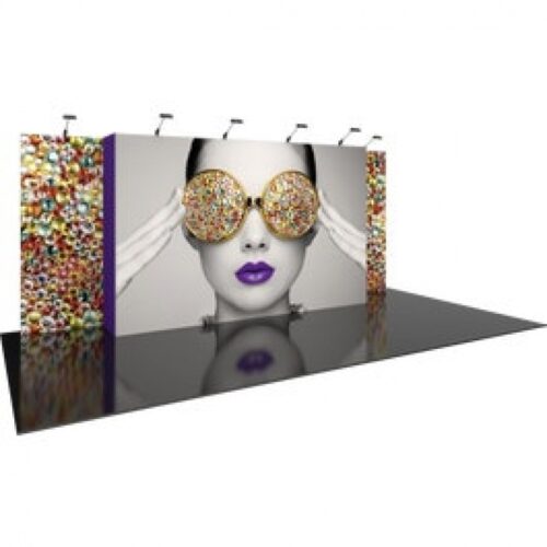 Vector Frame 07 20ft 5 Panel Modular Display w/Lighting