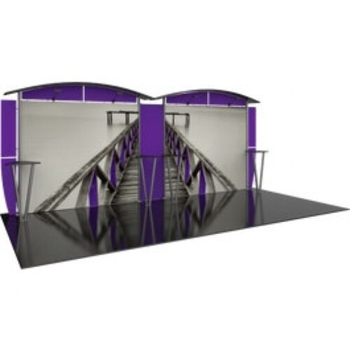 Linear Pro 20ft Modular Exhibit 26 w/Lighting & 4 Display Counters