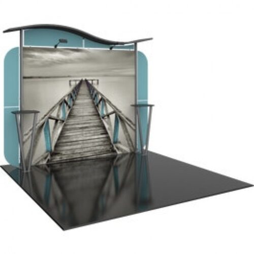 Linear Pro 10ft Modular Exhibit 25 w/Lighting & Display Canopy