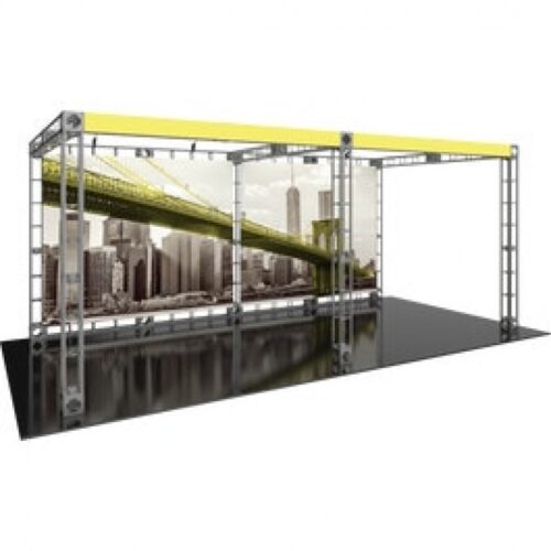 Luna 2 Orbital Express 20ft Truss Display, 2 Panels, Open Canopy