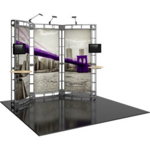 Lynx Orbital Express 10ft Truss Display, 3 Graphics, 2 Display Tables