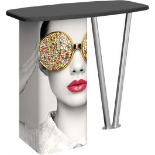 Vector Frame 4ft Trade Show Counter 07, V-Leg