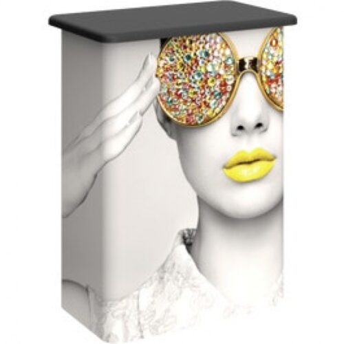 Vector Frame 2.5ft Trade Show Counter 04, Rectangle