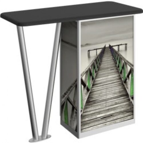 Linear 4ft V-Leg Counter, Custom Graphics