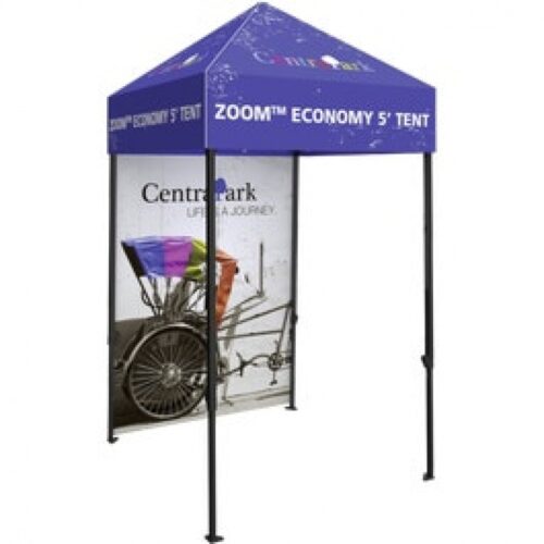 Zoom Economy 5' Popup Tent Full Wall - Single Sided
