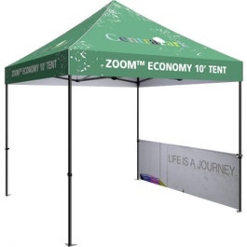 Half Wall Kit Accessory for Zoom 10 Pop Up Tent, Custom Graphic