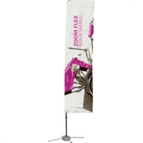Zoom Flex Edge 9ft Advertising Display Flag, Feather, Teardrop, Straight