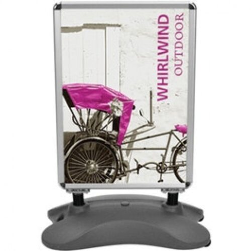 Whirlwind Outdoor Snap Frame Sign Stand, Wheeled