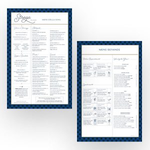 One Time Use Menus